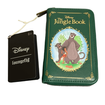 Disney Loungefly Womens Jungle Book Wallet Green Zip Around 6&quot; x 4&quot; NWT - £29.33 GBP