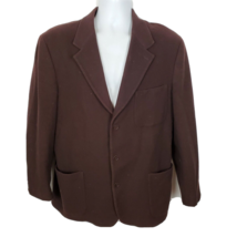 J.Crew Blazer Wool Cashmere Mens 42 Regular Brown Suit Jacket USA - £34.74 GBP