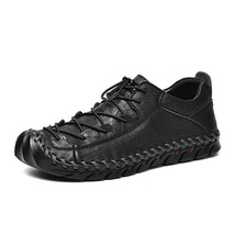 MVVT Hand-made Men Shoes Leisure Split Leather Shoes Men Loafers Super Soft Men  - £47.64 GBP