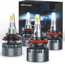 DBPOWER 9005/HB3 H11/H9/H8 LED Headlight Bulbs Combo,140W 22000 Lumens,500% Brig - £51.84 GBP