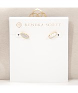Kendra Scott Mae Gold Plated Mother of Pearl Mini Stud Earrings NWT - $1,194.49 MXN