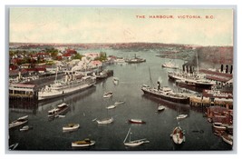 Boats in Harbor Victoria British Columbia Canada UNP DB Postcard V23 - £3.83 GBP