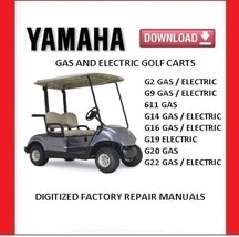 YAMAHA G2 TO G22 Golf Carts 7 Service Repair Manuals - $20.00