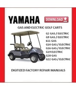 YAMAHA G2 TO G22 Golf Carts 7 Service Repair Manuals - $20.00
