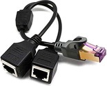 Rj45 Network Splitter Adapter Cable, Rj45 1 Male To 2 Female Socket Port... - $15.99