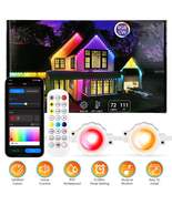 101FT Length Permanent Outdoor Lights With 72Pcs RGB Beads IP67 Waterproof - $132.58