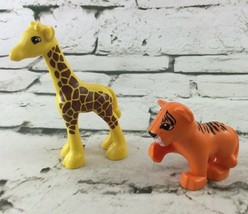 Lego Duplo Safari Zoo Animals Tiger Giraffe Replacement - $9.89