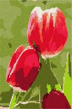 Pepita Needlepoint kit: Red Tulips, 7&quot; x 10&quot; - £39.33 GBP+