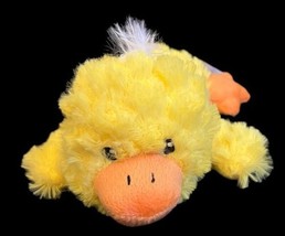 Fuzzy Friends Yellow Duck 8&quot; Lying Plush Stuffed Soft Toy Greenbrier Easter - £5.91 GBP