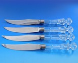Waterford Crystal Handle Flatware Set of 4 Steak Knives - $490.05
