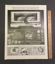 Vintage Print Ad General Electric Toaster Oven 1964 GE Ephemera 10 3/8 x 13 3/8 - £7.01 GBP