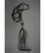 Vintage 835 Sterling Silver Heavy Massive Necklace (Chain &amp; Pendant) 14.... - £52.41 GBP