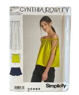 Simplicity D0670 Cynthia Rowley Dress Top XXS-XL Sewing Pattern - $7.67