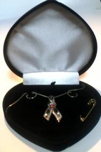 AIDS/HIV Memorial Necklace/Pin - £39.87 GBP