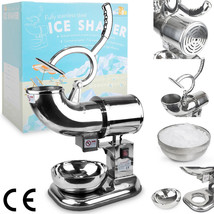 Heavy Duty Commercial 440Lb/H Snow Cone Ice Shaver Stainless Steel Icee Machine - £161.25 GBP