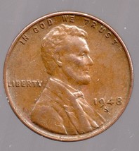 1948 S Lincoln Wheat Penny- Circulated - Strong Features  - $4.99