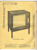 1958 EMERSON C502C C503C Tv TELEVISION SERVICE MANUAL Photofact C505A C5... - $12.86