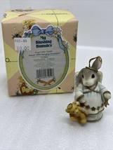My Blushing Bunnies #553999 Angel with Teddie Ornament- 1999 Enesco - £11.90 GBP