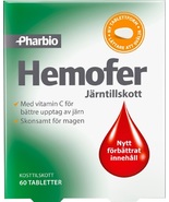 3 x Pharbio Hemofer 60 Tablets | Prevent of IRON Deficiency  - £40.78 GBP