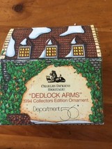 Department 56 Charles Dickens Heritage Village Dedlock Arms SIGNED Retir... - $26.72