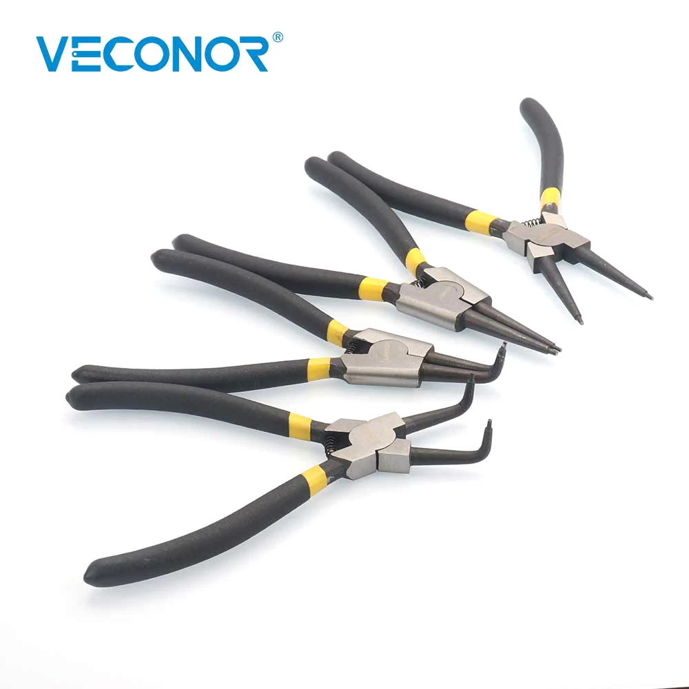 4PCS 7 Inch Circlip Pliers Internal External Curved Straight Tip Multifunctional - £206.96 GBP
