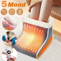 Electric Foot Heater 5 Modes Heating Control Setting Washable Heated Thermal  - £28.19 GBP