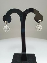 18K White Gold Natural Diamond Round Drops Pair Earrings 0.41 carats GSI - $1,478.71