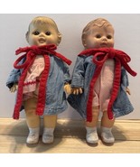 Vintage Sun Rubber Co Tod-L-Dee &amp; Tod-L-Tim, Vintage 50&#39;s Squeak Toy Dol... - $64.25 CAD