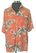 Van Heusen Island Casual Shirt Men&#39;s Size Large Multicolor Tropical Hawaiian SS - £14.43 GBP