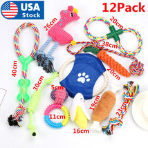 13Pack Dog Toys Aggressive Chewers Puppy Chew Toys For Dogs Rope Dog Pet Toy - £32.06 GBP