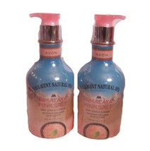 Avon Veilment Natural Spa Himalaya Pink Salt Body Scrub &amp; Cleanser x2 - $551.47 MXN