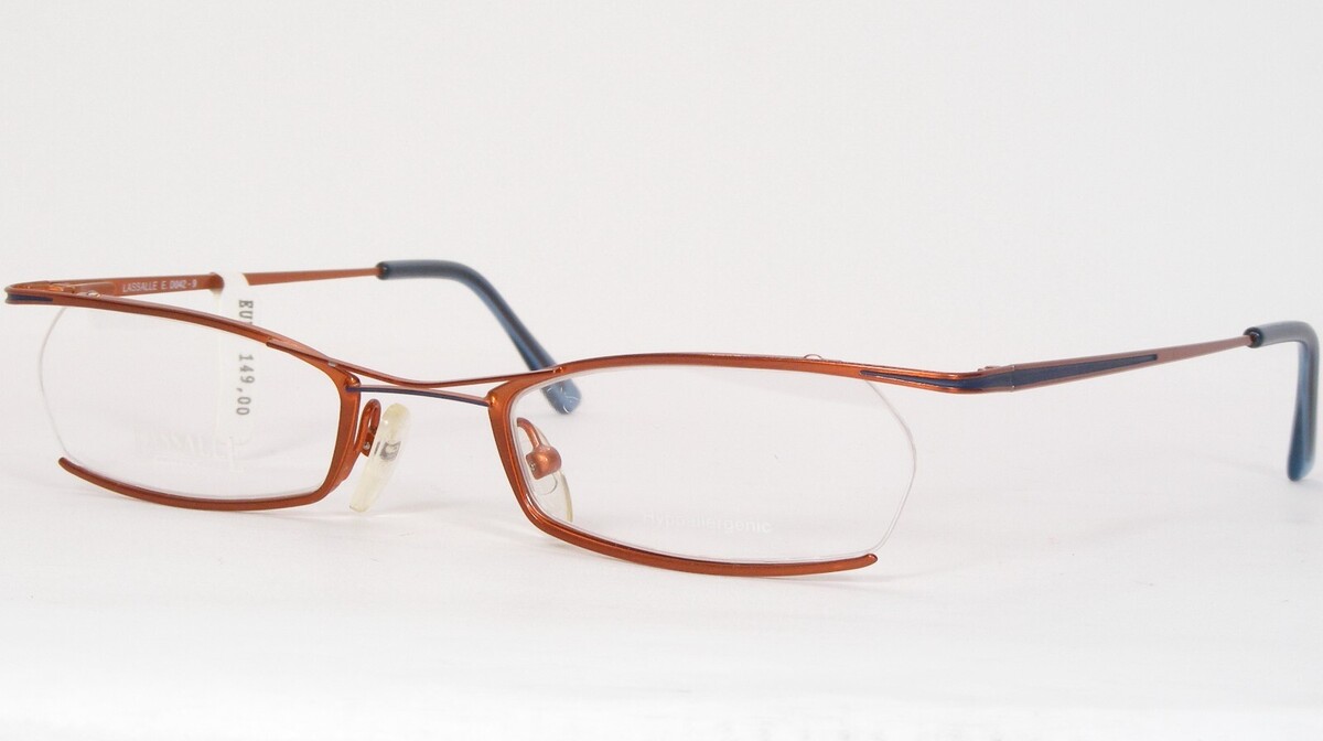 NOS LASSALLE D042-9 UNIQUE EYEGLASSES GLASSES FRAME 48-22-140mm Italy (N... - $44.59