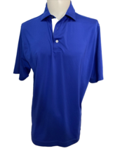 FootJoy Men's Golf Shirt Pinehills Golf Club Royal Blue Medium - $28.49