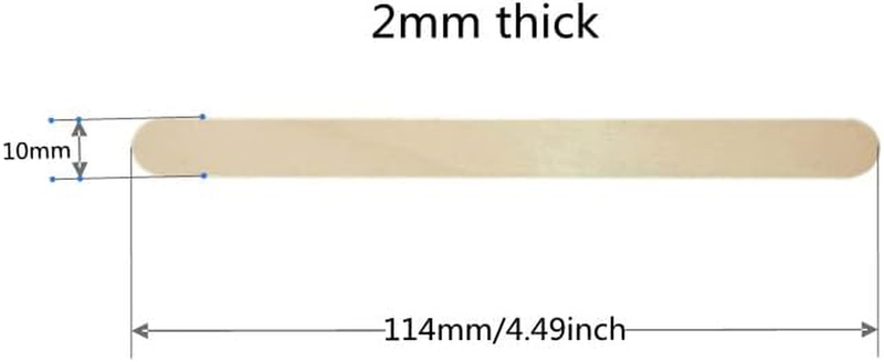 300Pcs Wooden Craft Sticks, Natural Lollipop/Ice Cream Sticks, Smooth Edges for  Item image 2