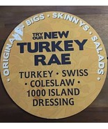 Potbelly Sandwich Works New Turkey Rae Hanging Menu Attachment Sign 9&quot; - $101.83 CAD
