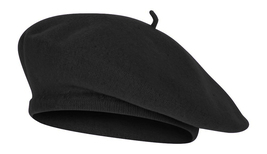 Top Headwear Wool Blend French Bohemian Beret Color Black - $20.00