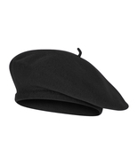 Top Headwear Wool Blend French Bohemian Beret Color Black - £15.62 GBP