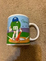 M&amp;M Pieces Yellow Green Ceramic Coffee Cup Mug Galerie 3.5” - $9.49