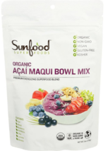 Sunfood Superfoods Organic Acai Maqui Bowl Mix 6-Oz Powder - $490.04 MXN