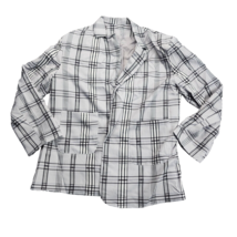 Womens Formal Long Sleeve Plaid Blazer, Oversized Blouse Coat 2XL - $16.15