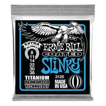 Ernie Ball Coated Electric Titanium RPS Extra Slinky Set, .008 - .038 - £26.37 GBP