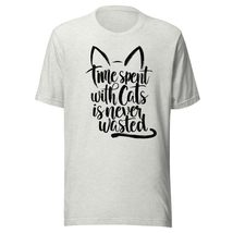 Generic Time Spent with Cats is Never Wasted Unisex T-Shirt, Funny Shirt for Cat - £15.89 GBP+