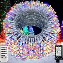 Multi-Color Fairy String Lights 1000 LED 98ft Plug-in 8 Modes Outdoor/Christmas - £32.91 GBP