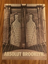 Absolut Brooklyn Original Magazine Ad - £2.38 GBP