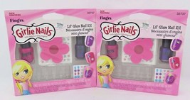 Fing&#39;rs Girlie Nails Little Nails for Little Fingers - Lil&#39; Glam Nail Kit 5yrs+ - £10.23 GBP