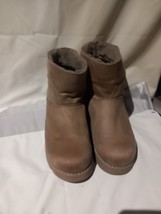 SKECHERS  SUEDE BIEGE Boots Women  SIZE 5 US 8 EU 38 Express Shipping - £27.07 GBP