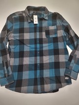 Quick Silver plaid long sleeve shirt men size XL NWT - £18.59 GBP