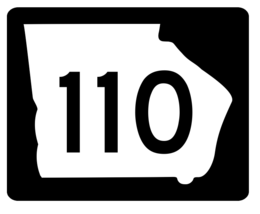 Georgia State Route 110 Sticker R3653 Highway Sign - $1.45+
