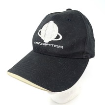 Vintage Navigator Hat Ball Cap Black Embroidered Logo - £7.58 GBP