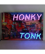 Junior Honky Tonk Art Banner LED Light Neon Sign 18&quot;x12&quot; 5JRHNK - £174.13 GBP